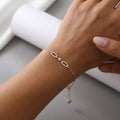 18K Gold Plated 925 Sterling Silver Link Bracelet - Simone