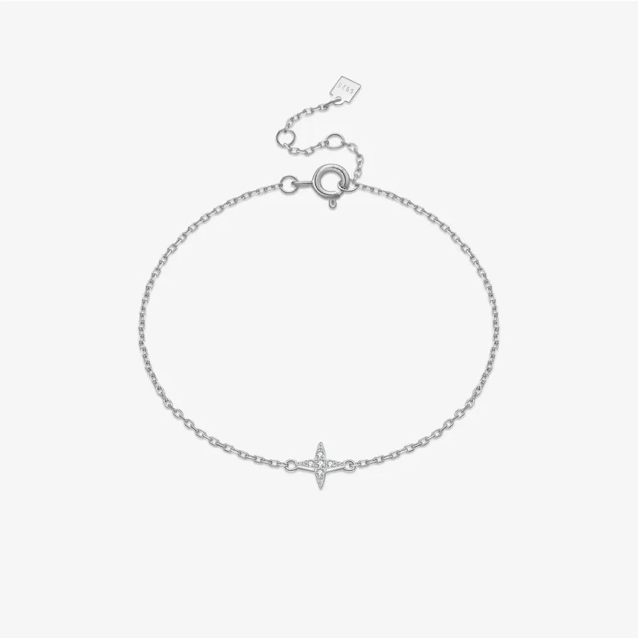 18K Gold Plated 925 Sterling Silver Starburst Bracelet - Destiny