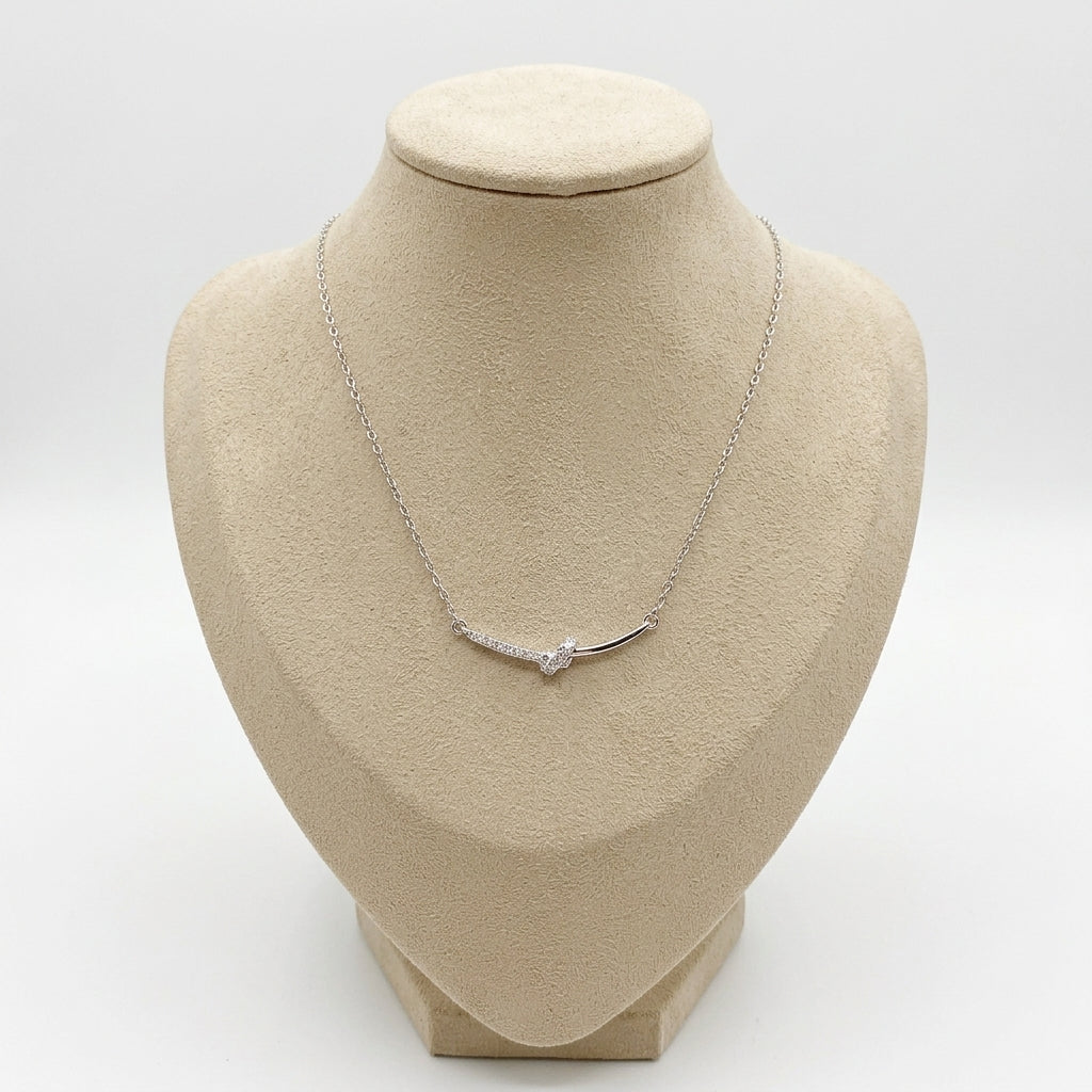 18K Gold Plated 925 Sterling Silver Knot Necklace - Esme