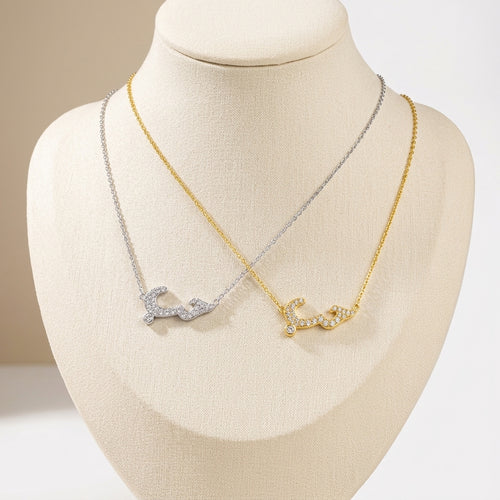 18K Gold Plated 925 Sterling Silver Arabic Calligraphy - Habibi