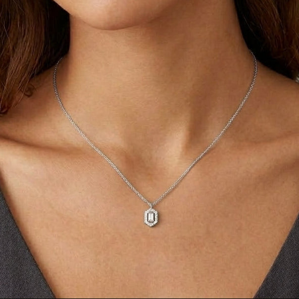18K Gold Plated 925 Sterling Silver Hexagonal Necklace - Hazel