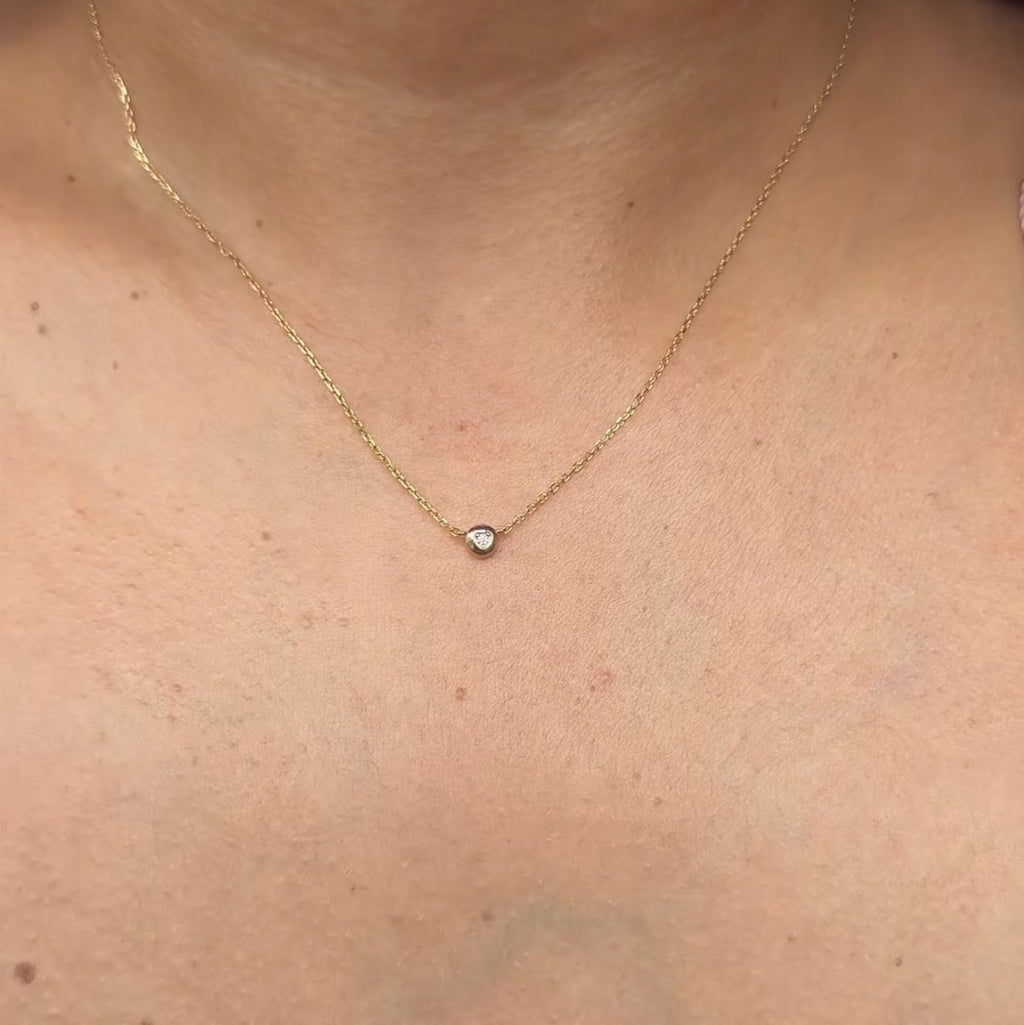 18K Gold Plated 925 Sterling Silver Heart Necklace - Evelyn