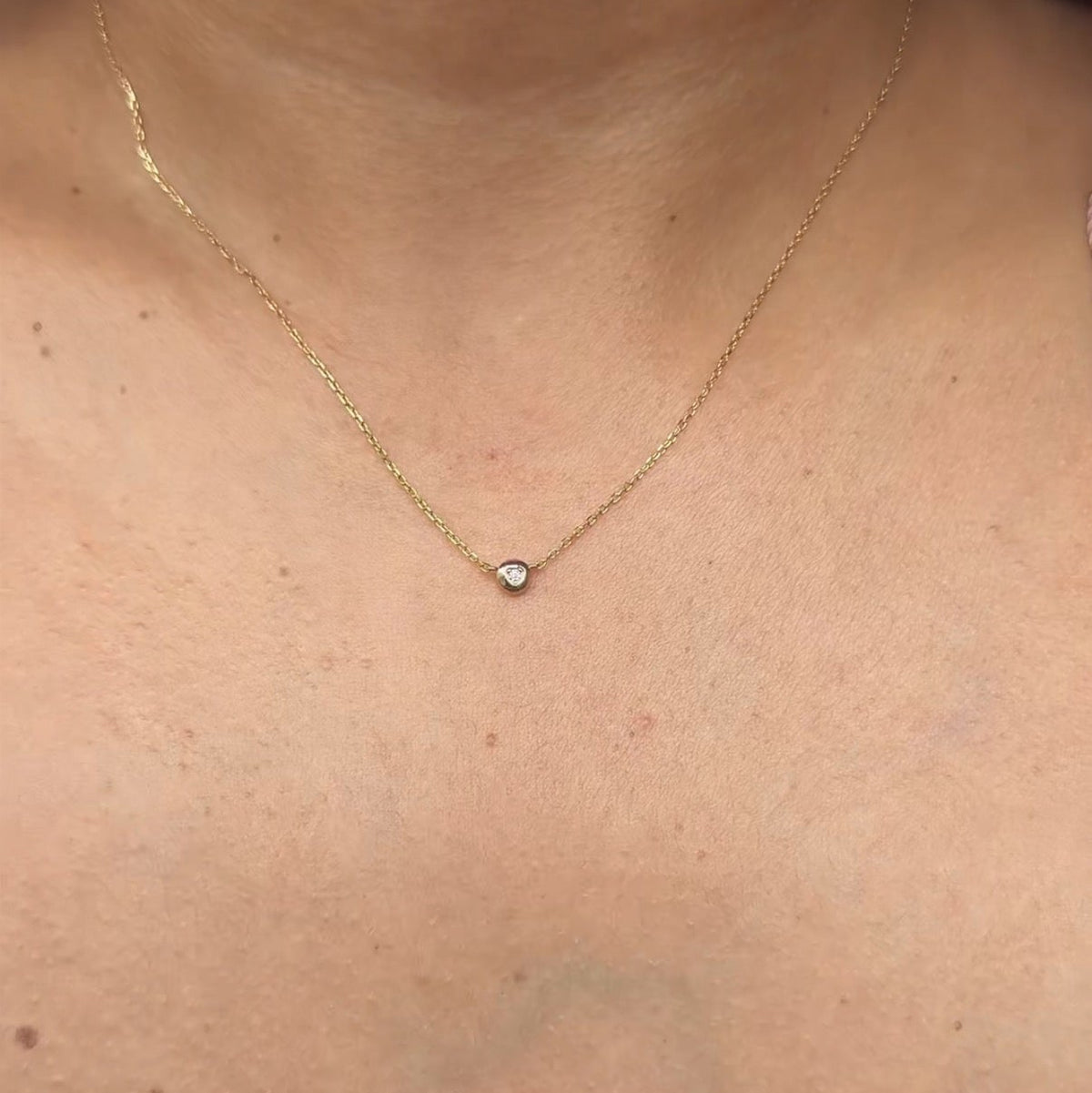 18K Gold Plated 925 Sterling Silver Heart Necklace - Evelyn