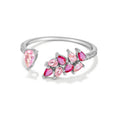 18K Gold Plated 925 Sterling Silver Open Ring - Ivy