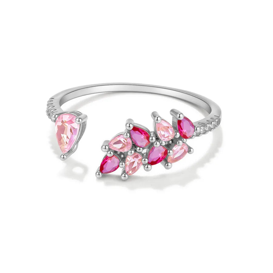 18K Gold Plated 925 Sterling Silver Open Ring - Ivy