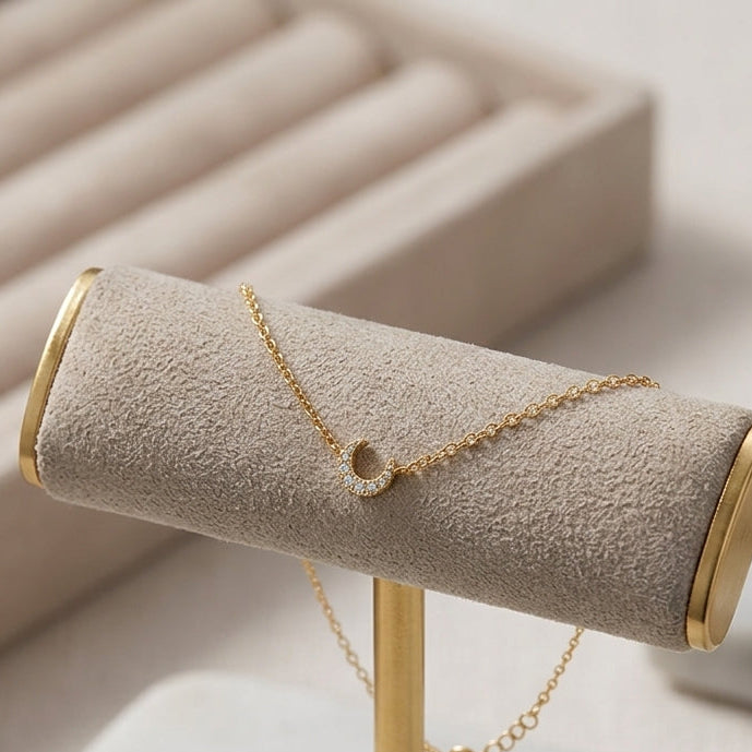 18K Gold Plated 925 Sterling Silver Moon Bracelet - Luna