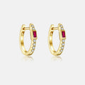 18K Gold Plated 925 Sterling Silver Multi-shaped Hoops - Noelia