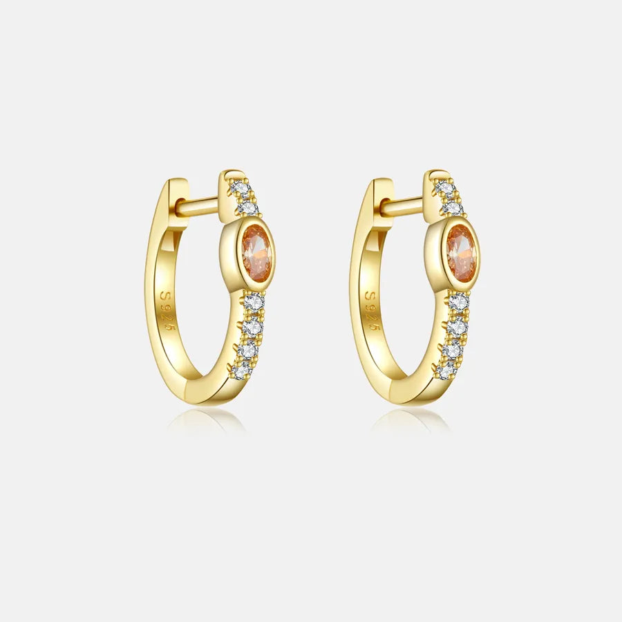 18K Gold Plated 925 Sterling Silver Multi-shaped Hoops - Noelia